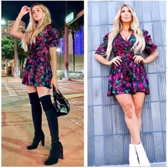 Misa Los Angeles Narcissa Floral Mini Dress NWT - Picture 2 of 9